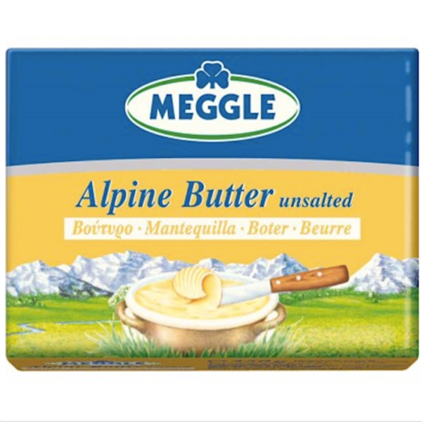 Meggle Original Bavarian Alpine Butter Unsalted 8.8 oz. - 2 pack