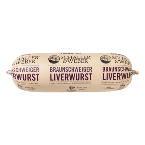 Schaller and Weber "Braunschweiger" Fine Ground Smoked Sausage Pate, 12 oz.